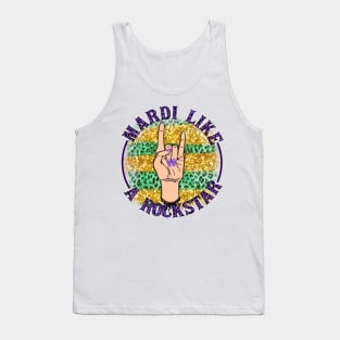 Mardi Gras Like A Rockstar Tank Top